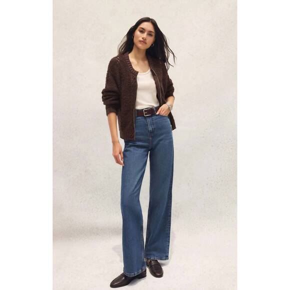 NEW Z SUPPLY women's sundance zip up sweater jacket in brown - Picture 6 of 6